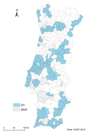 Incidência territorial dos principais perigos em Portugal Continental